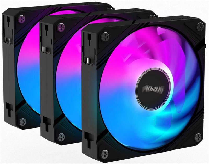 Gigabyte AORUS EZ CHAIN FAN 120, ARGB, black, 3-Pack Gigabyte AORUS EZ CHAIN FAN 120, ARGB, black, 3-Pack