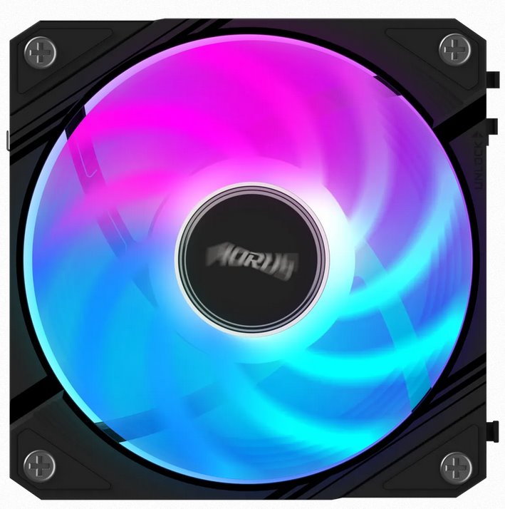 Gigabyte AORUS EZ CHAIN FAN 120, ARGB, black Gigabyte AORUS EZ CHAIN FAN 120, ARGB, black