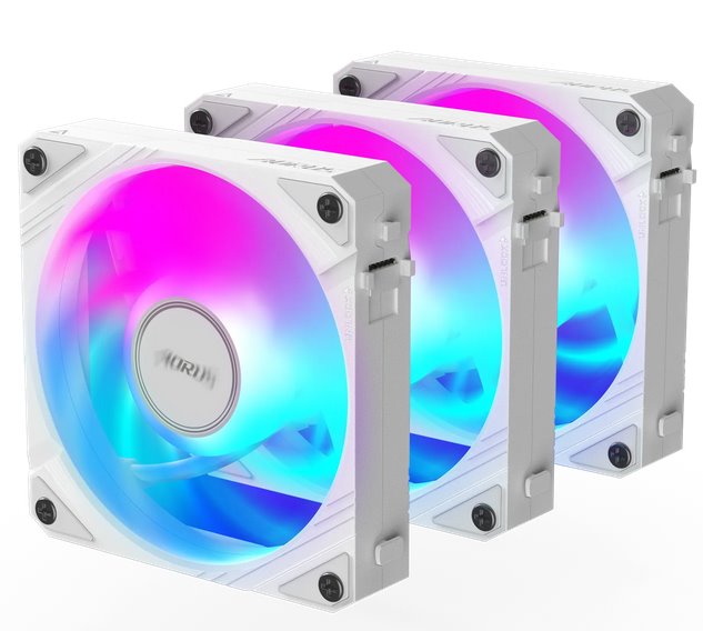 Gigabyte AORUS EZ CHAIN FAN 120 ICE, ARGB, white, 3-Pack Gigabyte AORUS EZ CHAIN FAN 120 ICE, ARGB, white, 3-Pack