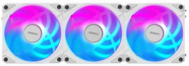 Gigabyte AORUS EZ CHAIN FAN 120 ICE, ARGB, white, 3-Pack Gigabyte AORUS EZ CHAIN FAN 120 ICE, ARGB, white, 3-Pack