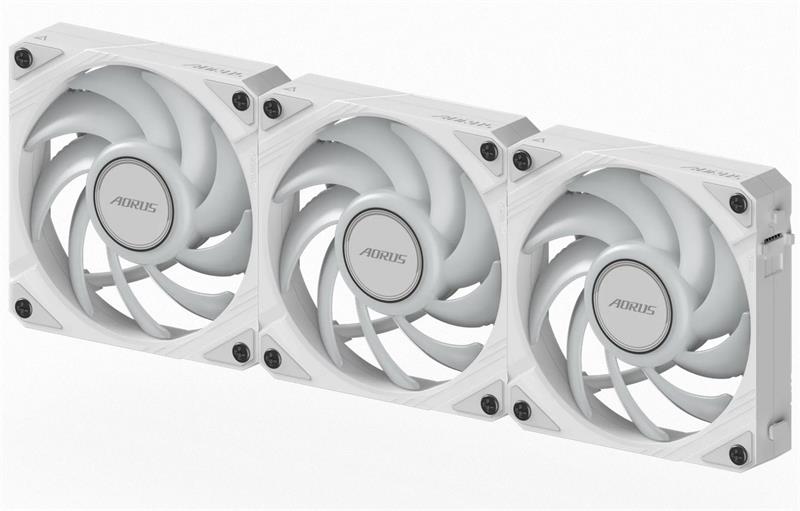 Gigabyte AORUS EZ CHAIN FAN 120 ICE, ARGB, white, 3-Pack Gigabyte AORUS EZ CHAIN FAN 120 ICE, ARGB, white, 3-Pack