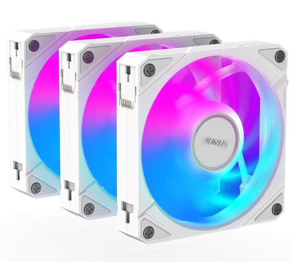 Gigabyte AORUS EZ CHAIN FAN 120 ICE, ARGB, white, 3-Pack Gigabyte AORUS EZ CHAIN FAN 120 ICE, ARGB, white, 3-Pack