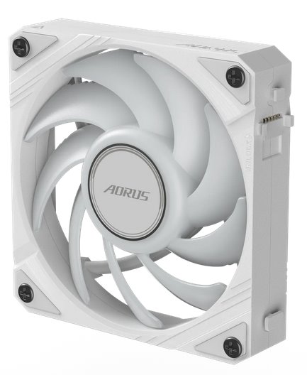 Gigabyte AORUS EZ CHAIN FAN 120 ICE, ARGB, white Gigabyte AORUS EZ CHAIN FAN 120 ICE, ARGB, white