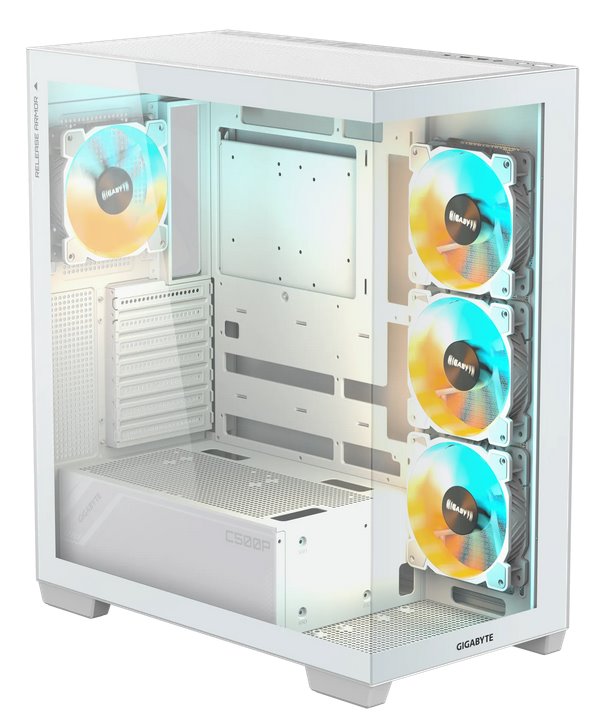 GIGABYTE case C500 PANORAMIC STEALTH ICE, ATX, Mid Tower, white GIGABYTE case C500 PANORAMIC STEALTH ICE, ATX, Mid Tower, white