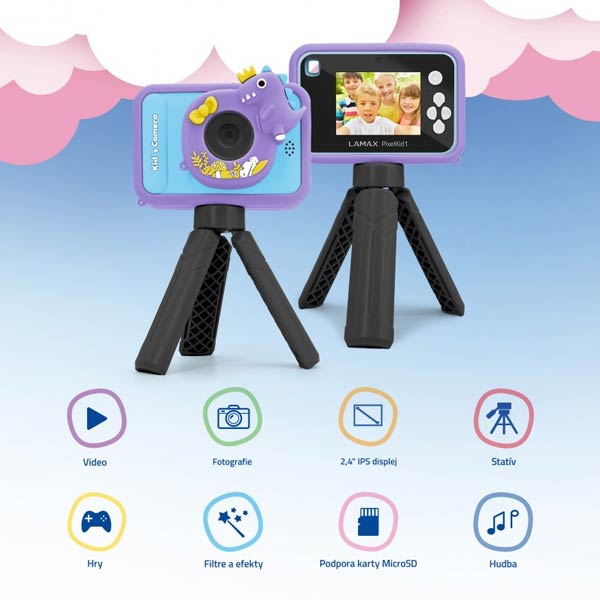 Lamax PixelKid1 dětský fotoaparát, modrý Lamax PixelKid1 dětský fotoaparát, modrý