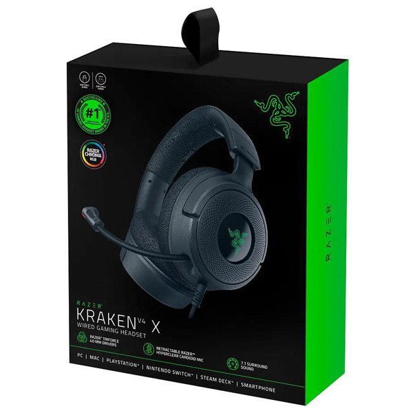 Razer Kraken V4 X, černá