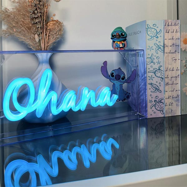 Stitch Ohana LED Neon Light (Disney) Stitch Ohana LED Neon Light (Disney)