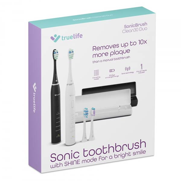 TrueLife SonicBrush Clean30 Duo sonické zubní kartáčky