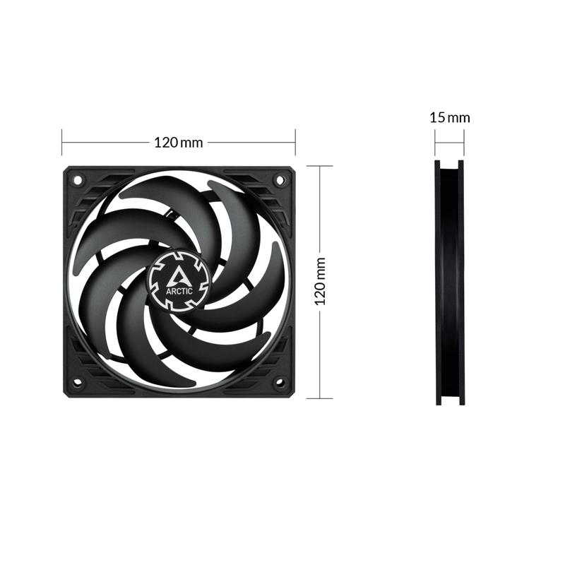 Arctic ventilátor P12 Slim PWM PST 3ks balení Arctic ventilátor P12 Slim PWM PST 3ks balení