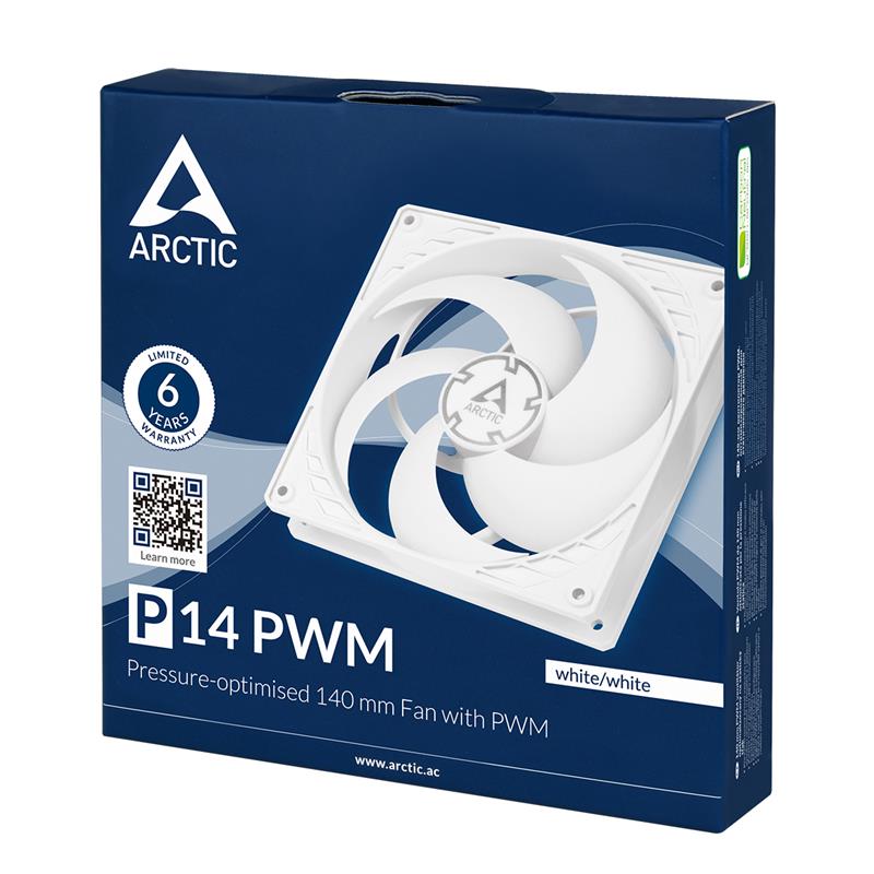 Arctic ventilátor P14 PWM white Arctic ventilátor P14 PWM white