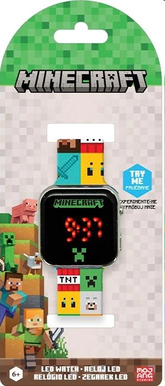 Dětské LED hodinky Minecraft Dětské LED hodinky Minecraft
