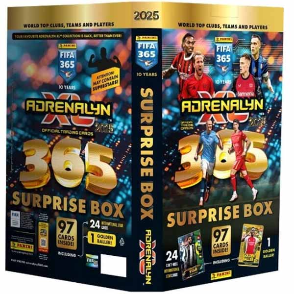 Fotbalové karty Panini FIFA 365 2024/2025 Adrenalyn Adventní kalendář Surprise box Fotbalové karty Panini FIFA 365 2024/2025 Adrenalyn Adventní kalendář Surprise box