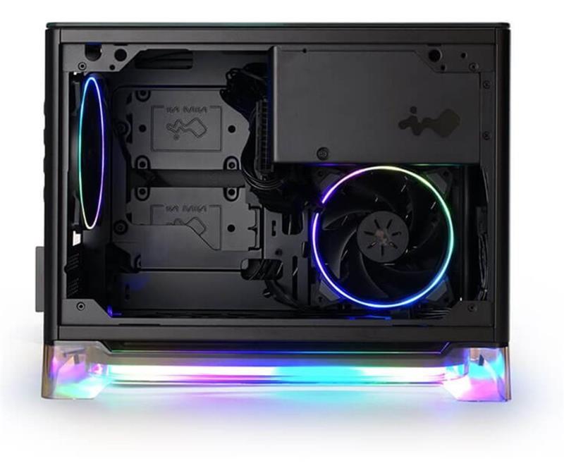InWin A1 Plus black, PSU 650W GOLD included, Mini ITX, TG, ARGB Fans, Qi 10W Charging InWin A1 Plus black, PSU 650W GOLD included, Mini ITX, TG, ARGB Fans, Qi 10W Charging