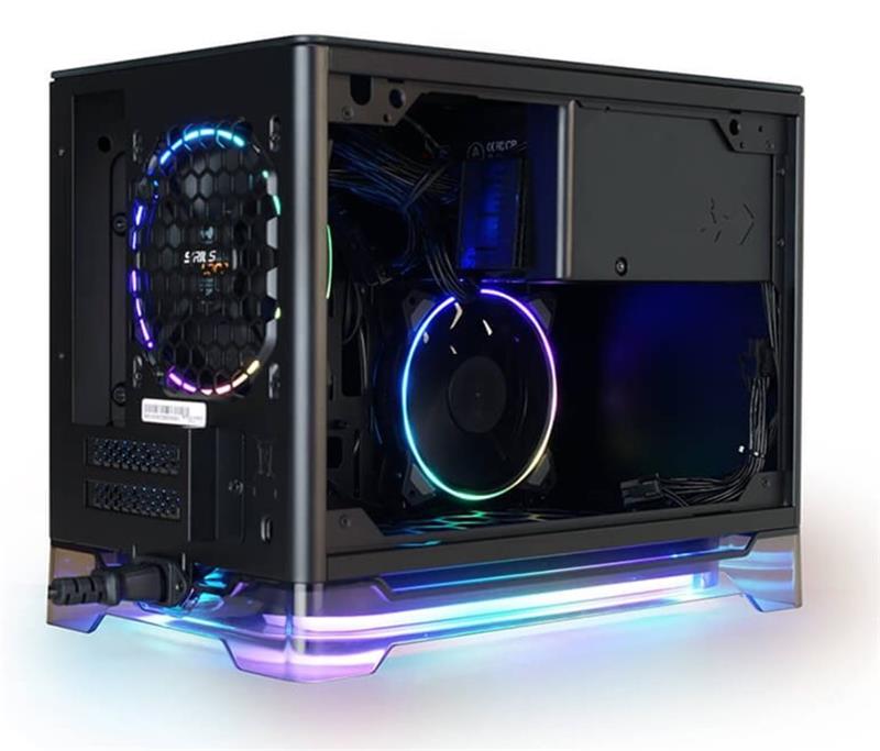 InWin A1 Plus black, PSU 650W GOLD included, Mini ITX, TG, ARGB Fans, Qi 10W Charging InWin A1 Plus black, PSU 650W GOLD included, Mini ITX, TG, ARGB Fans, Qi 10W Charging