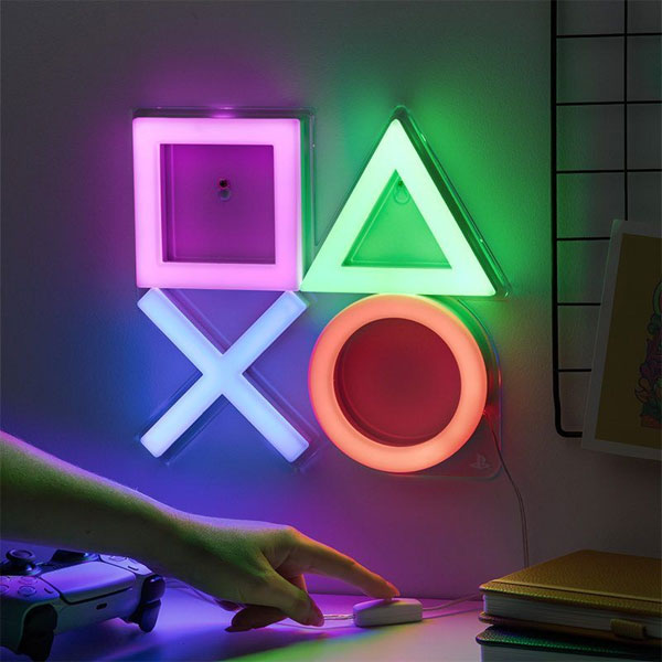 LED Neon lampa PlayStation na stěnu LED Neon lampa PlayStation na stěnu