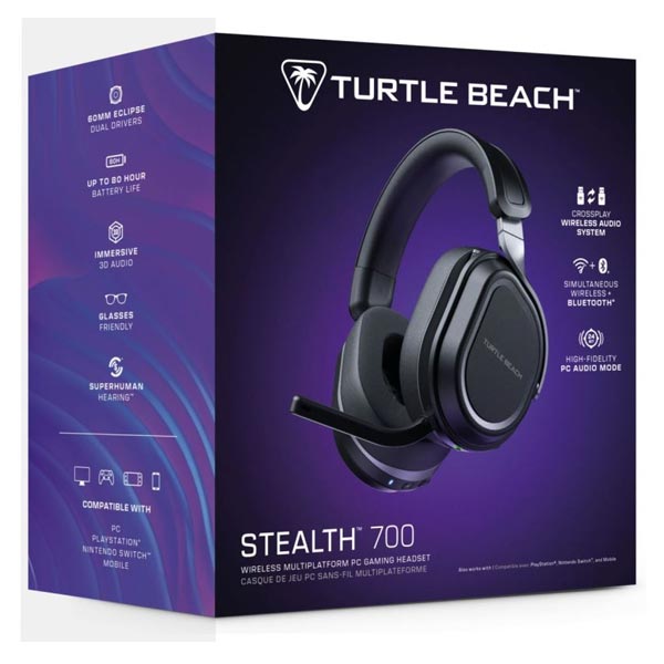 Turtle Beach bezdrátové herní sluchátka STEALTH 700X GEN3 pre PC, černé Turtle Beach bezdrátové herní sluchátka STEALTH 700X GEN3 pre PC, černé
