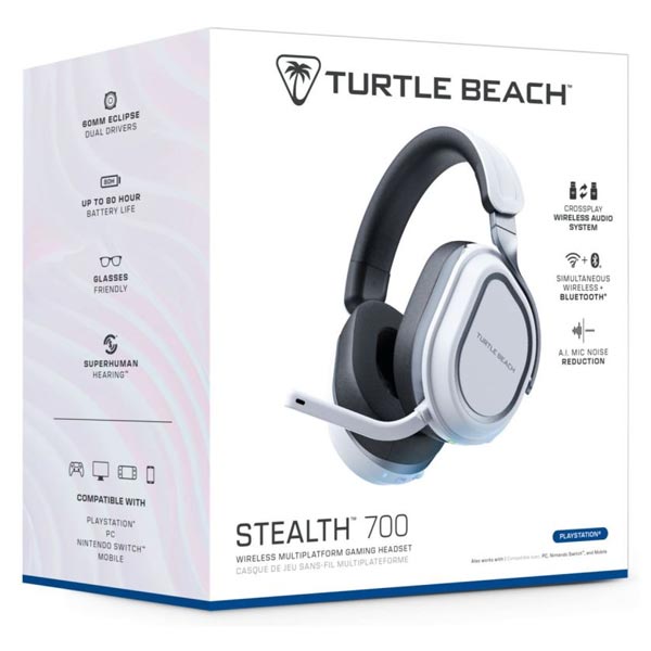 Turtle Beach bezdrátové herní sluchátka STEALTH 700X GEN3 pre PS4, PS5, PC, bílé Turtle Beach bezdrátové herní sluchátka STEALTH 700X GEN3 pre PS4, PS5, PC, bílé