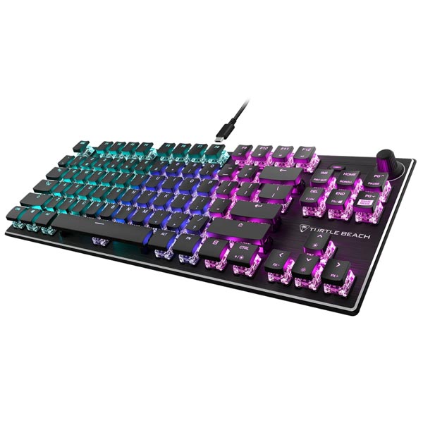 Turtle Beach herní mechanická klávesnice Vulcan TKL AIMO, Linear Red Sw. US, černá Turtle Beach herní mechanická klávesnice Vulcan TKL AIMO, Linear Red Sw. US, černá