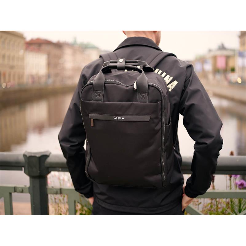 GOLLA Backpack Orion Nylon and PU 15.6" Black GOLLA Backpack Orion Nylon and PU 15.6" Black