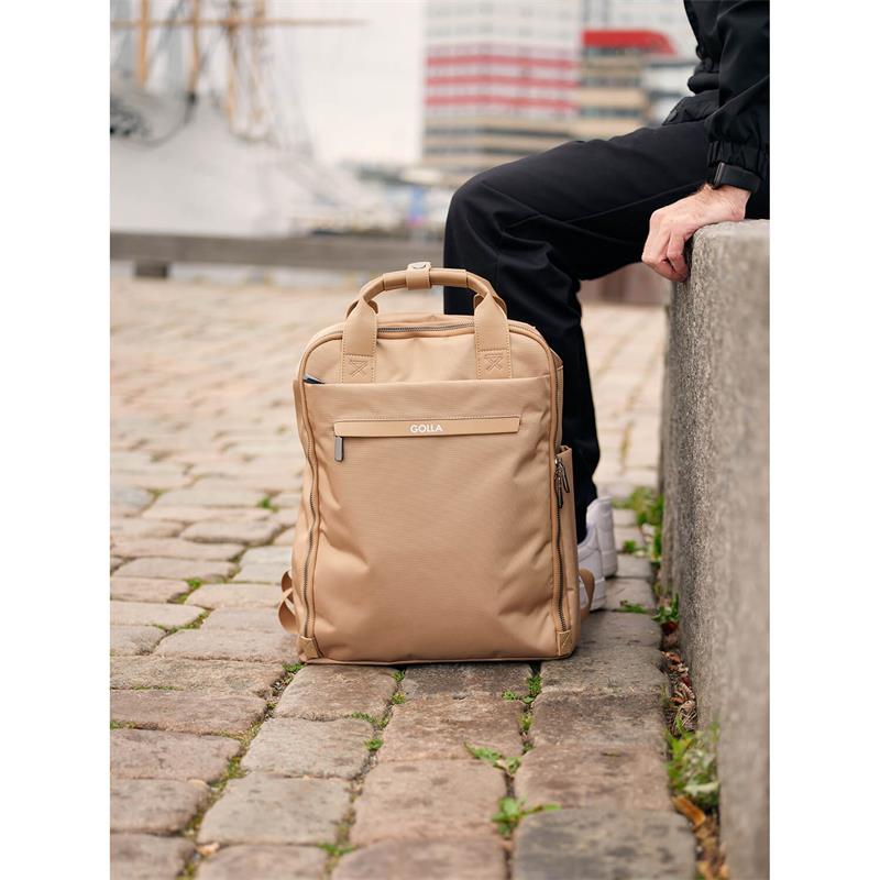 GOLLA Backpack Orion Nylon and PU 15.6" Coffee GOLLA Backpack Orion Nylon and PU 15.6" Coffee