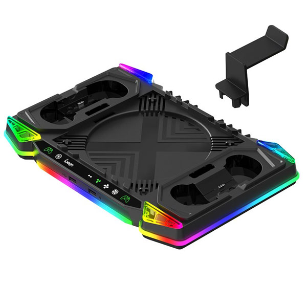 iPega XBX025S Xbox Series X, bezdrátový ovladač, bezdrátový headset dock s RGB, černý iPega XBX025S Xbox Series X, bezdrátový ovladač, bezdrátový headset dock s RGB, černý