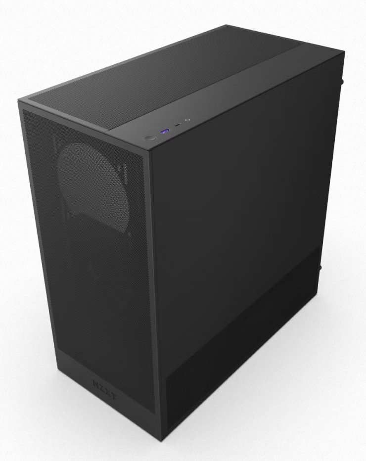 NZXT case H5 Flow / 2x120 mm fan / mesh / Black NZXT case H5 Flow / 2x120 mm fan / mesh / Black