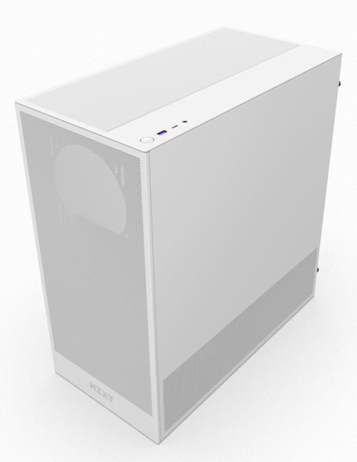 NZXT case H5 Flow / 2x120 mm fan / mesh / White NZXT case H5 Flow / 2x120 mm fan / mesh / White