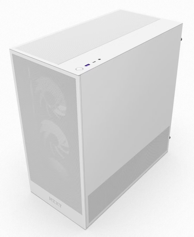 NZXT case H5 Flow RGB / 360 mm RGB core fan / mesh / White NZXT case H5 Flow RGB / 360 mm RGB core fan / mesh / White