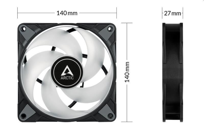 Arctic ventilátor P14 PWM PST A-RGB 3k balení Arctic ventilátor P14 PWM PST A-RGB 3k balení