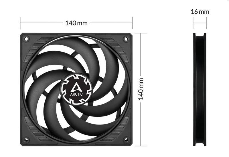 Arctic ventilátor P14 Slim PWM PST Arctic ventilátor P14 Slim PWM PST