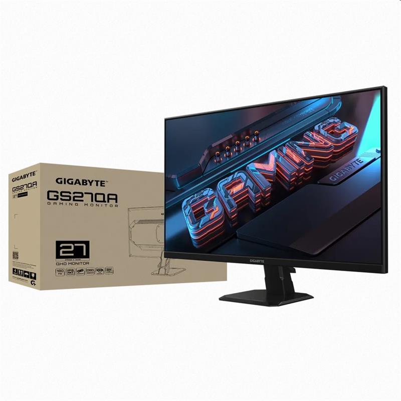 GIGABYTE LCD GS27QA GAMING Monitor 27" QHD 2K 2560x1440, IPS, 180Hz, 2xHDMI, DP GIGABYTE LCD GS27QA GAMING Monitor 27" QHD 2K 2560x1440, IPS, 180Hz, 2xHDMI, DP