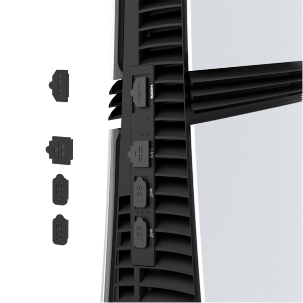 iPega P5R001 Protiprachový kryt a záslepky pro PS5 Pro, Black iPega P5R001 Protiprachový kryt a záslepky pro PS5 Pro, Black