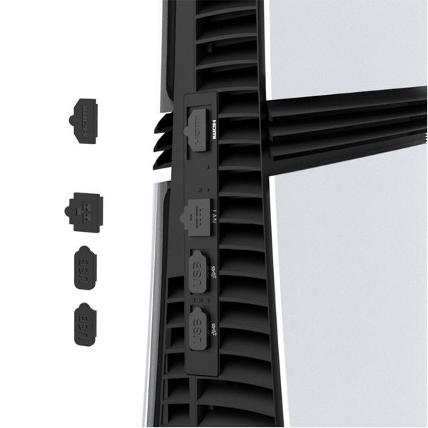 iPega P5R001 Protiprachový kryt a záslepky pro PS5 Pro, Black iPega P5R001 Protiprachový kryt a záslepky pro PS5 Pro, Black