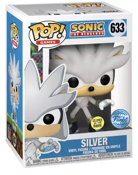 POP! Hry: Silver (Sonic The Hedgehog) Speciální edice (svítí ve tmě)