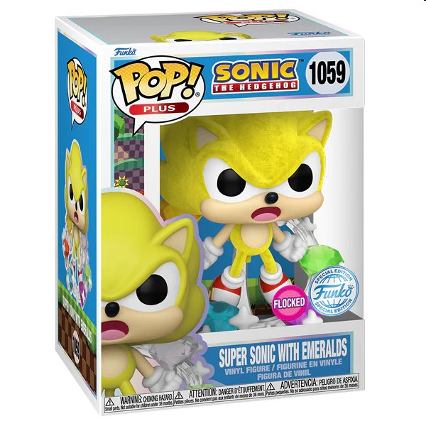 POP! Games: Super Sonic with Emeralds (Sonic The Hedgehog) Special Edition (Flocked) POP! Games: Super Sonic with Emeralds (Sonic The Hedgehog) Special Edition (Flocked)