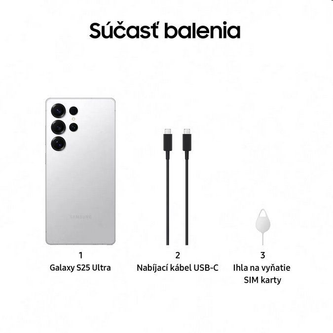 Samsung Galaxy S25 Ultra 5G 12GB/512GB Titanium Whitesilver/Bílý titan
