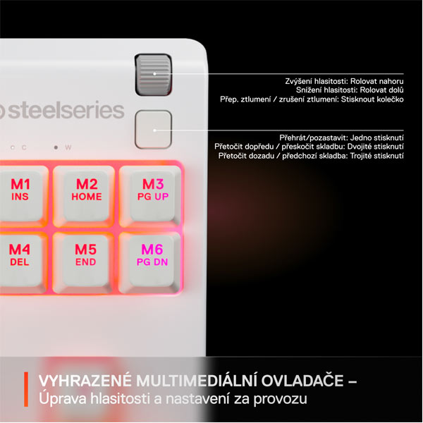 SteelSeries Apex 3 TKL US, white SteelSeries Apex 3 TKL US, white
