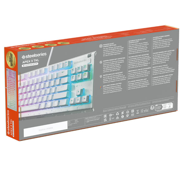 SteelSeries Apex 3 TKL US, white SteelSeries Apex 3 TKL US, white