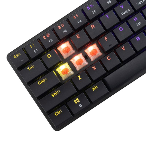 White Shark Mechanical gaming keyboard NAGAMAKI, US, red switch, black White Shark Mechanical gaming keyboard NAGAMAKI, US, red switch, black