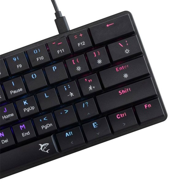 White Shark Mechanical gaming keyboard NAGAMAKI, US, red switch, black White Shark Mechanical gaming keyboard NAGAMAKI, US, red switch, black