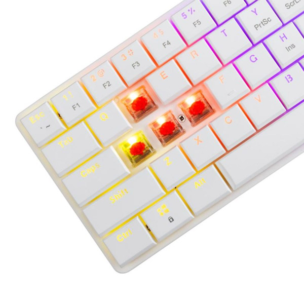 White Shark Mechanical gaming keyboard NAGAMAKI, US, red switch, white White Shark Mechanical gaming keyboard NAGAMAKI, US, red switch, white