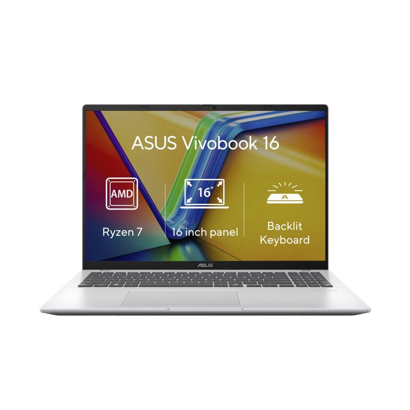ASUS Vivobook 16/R7/16GB/1TB SSD/16"/AMD UMA/Win11Home/Silver ASUS Vivobook 16/R7/16GB/1TB SSD/16"/AMD UMA/Win11Home/Silver