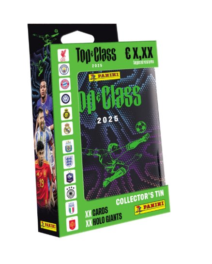 Panini Top Class 2025 plechová krabička (pocket) Panini Top Class 2025 plechová krabička (pocket)