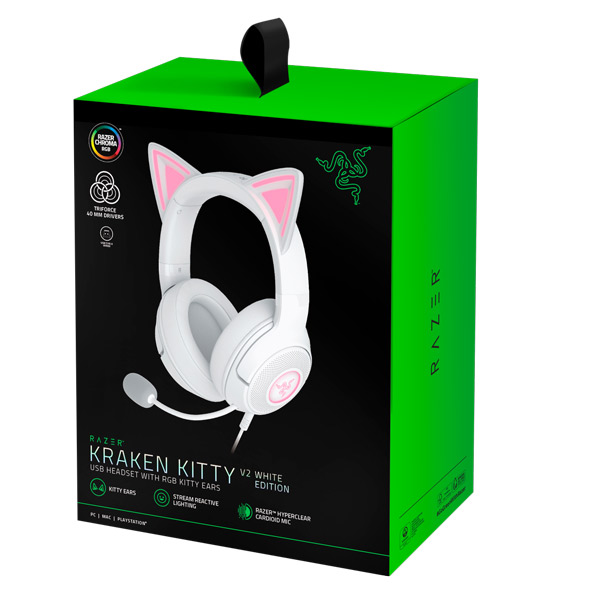 Razer Kraken Kitty V2, bílá Razer Kraken Kitty V2, bílá