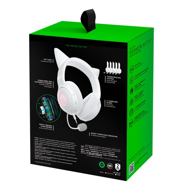 Razer Kraken Kitty V2, bílá Razer Kraken Kitty V2, bílá