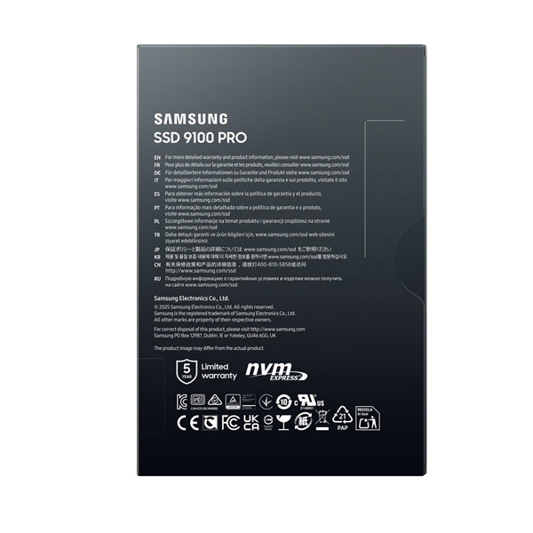 Samsung 9100 PRO PCIe 5.0 NVMe M.2 SSD – 2 TB