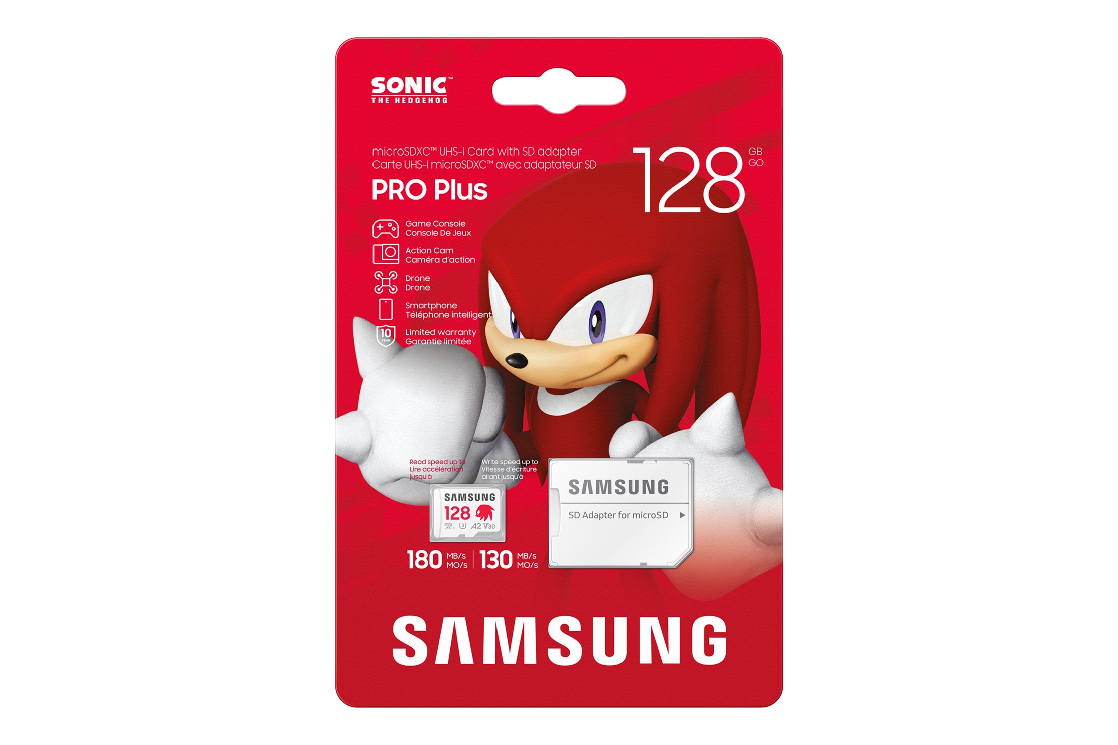 Samsung micro SDXC 128GB PRO Plus 'Sonic the Hedgehog' + SD adaptér Samsung micro SDXC 128GB PRO Plus 'Sonic the Hedgehog' + SD adaptér
