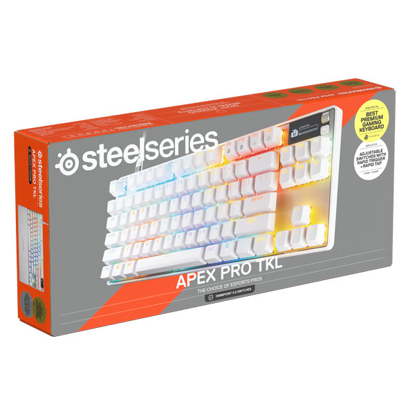 SteelSeries Apex Pro TKL Gen 3 US, White SteelSeries Apex Pro TKL Gen 3 US, White
