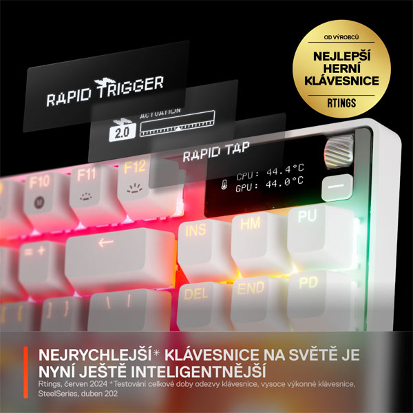 SteelSeries Apex Pro TKL Gen 3 US, White SteelSeries Apex Pro TKL Gen 3 US, White
