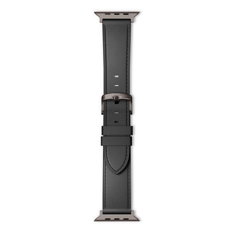 Epico Watch Strap Leather 49/46/45/44 mm - černá Epico Watch Strap Leather 49/46/45/44 mm - černá